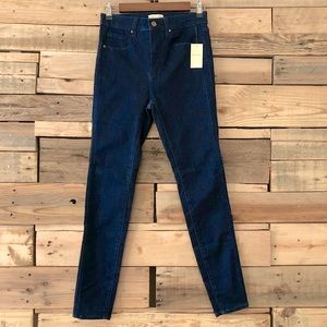 CRESCENT DRIVE skinny jeans, dark wash, size 28.